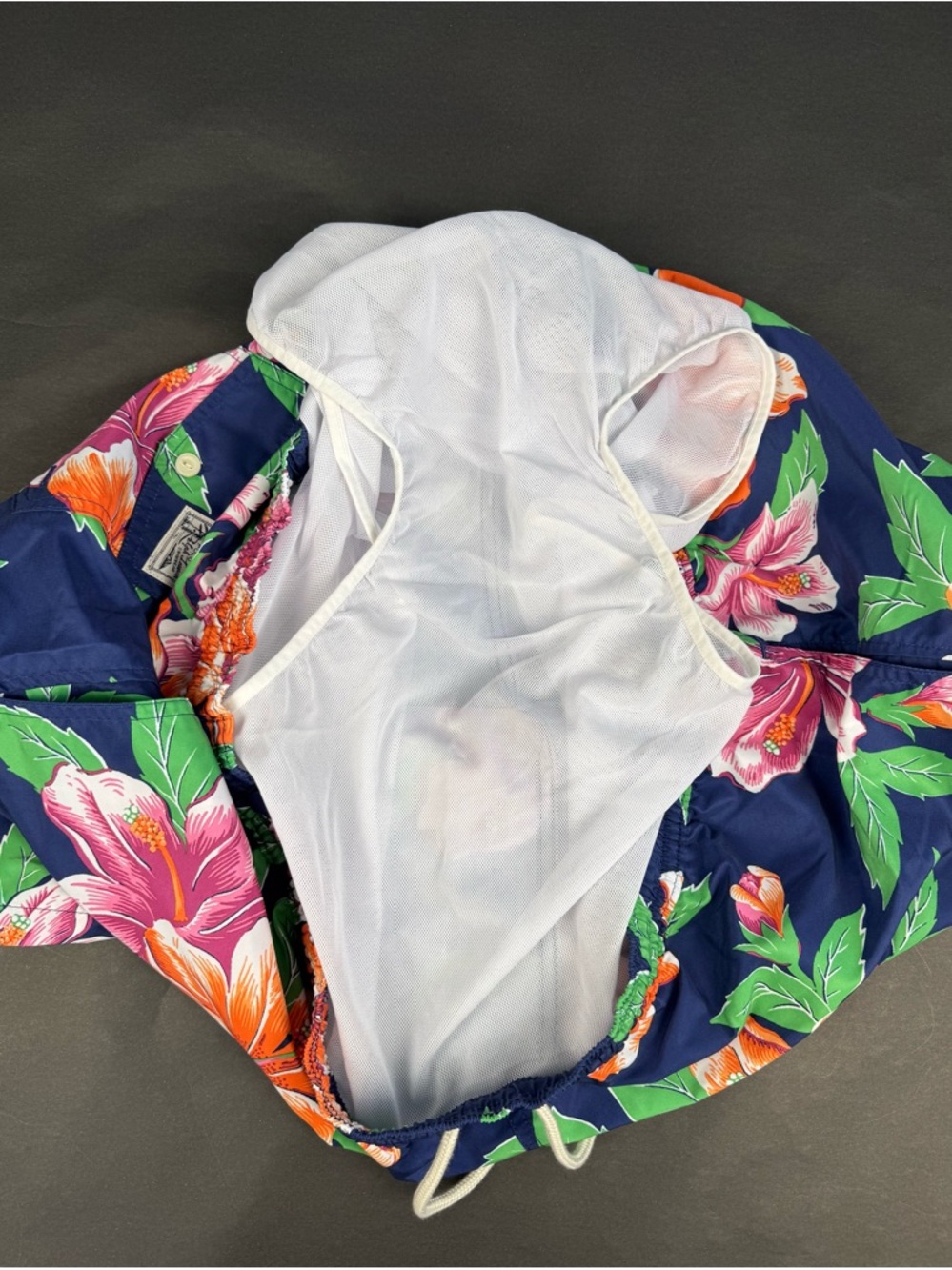 Polo Ralph Lauren floral-print swim shorts Orange & Pink Hibiscus 2XB 2TG - Picture 10 of 10